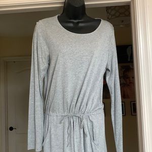 Super soft the White Company grey drawstring dress